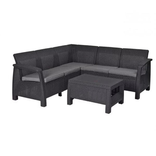 KETER CORFU CORNER LOUNGE SET