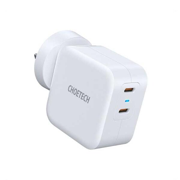 Choetech 40w Dual Fast Usb C Charger With Foldable Plug