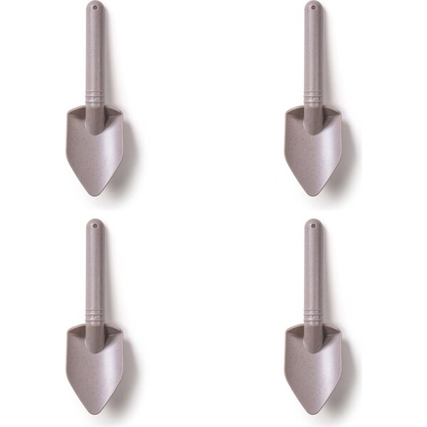 4x Bigjigs Toys 20cm Eco Spade Kids/Children Outdoor Sand Toy Stone Grey 18m+