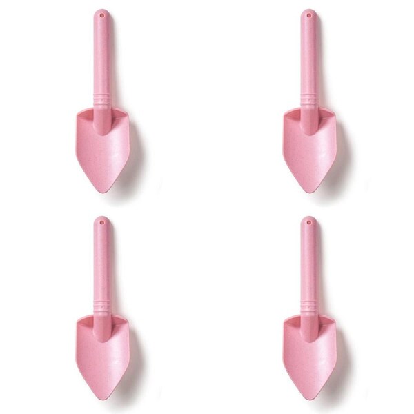 4x Bigjigs Toys 20cm Eco Spade Kids/Children Outdoor Sand Toy Blush Pink 18m+
