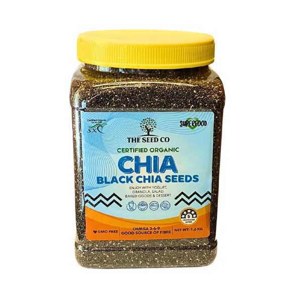 The Seed Co Certified Organic Chia Seeds 1.6 kg