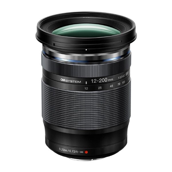OM SYSTEM M.Zuiko ED 12-200mm f3.5-6.3 Black Lens