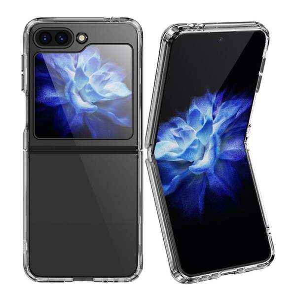 ZUSLAB Clear Case for Samsung Galaxy Z Flip 6 Case Slim Hybrid Shockproof Protective Transparent Hard Back Phone Cover (2024) - Clear