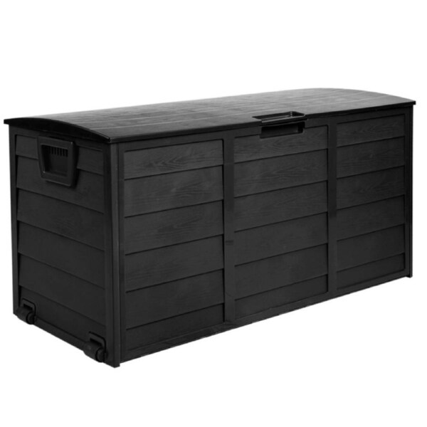 Outdoor Storage Box 290L Lockable Organiser Garden Toy Tool Shed Container Chest