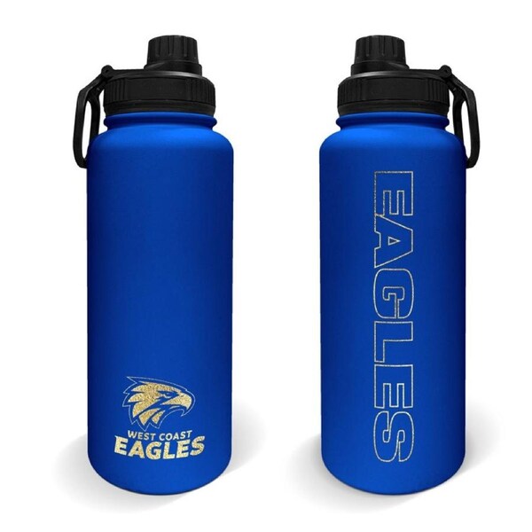 West Coast Eagles AFL Stainless Steel Double Walled Water Drink Bottle