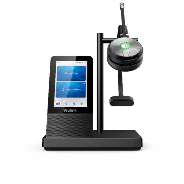 Yealink WH66 Mono UC DECT Wireless Headset, UC Workstation, HD Voice, 2-Mic