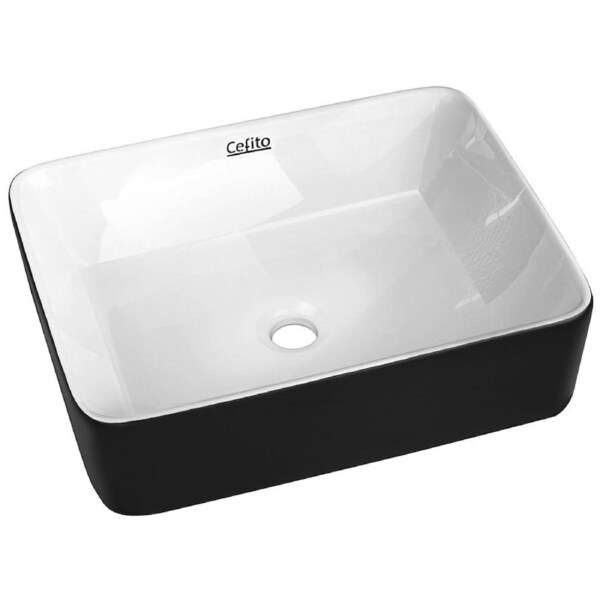 Cefito Ceramic Basin Bathroom Vanity Sink Above Counter Top Mount Bowl Basin 1