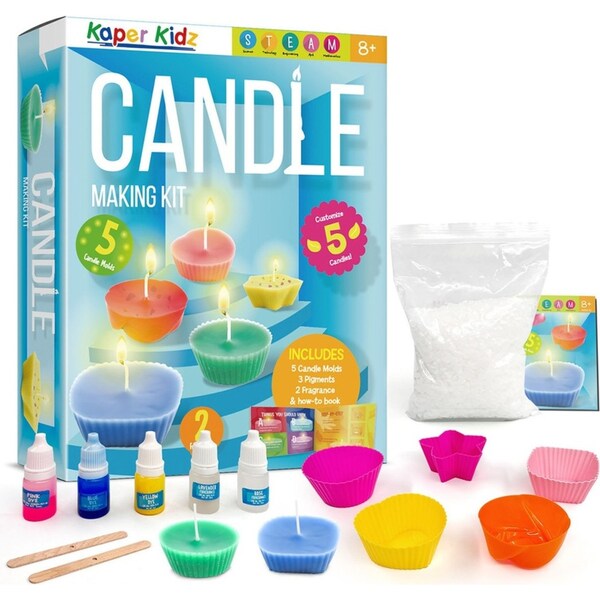 Kaper Kidz Candle Making Crafting Kit Kids/Childrens Activity Toys 8Y+