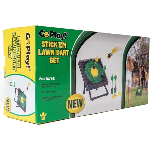 Go Play! Stickem Lawn Dart Set Kids/Childrens Outdoor Activity Toy 8Y+