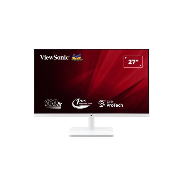 ViewSonic 27' White Office Business, Super Clear IPS, 4ms 100hz, Ultra Slim Bezel, FHD, HDMI, VGA, Adaptive Sync. VESA 100. 3Yrs AR. Monitor