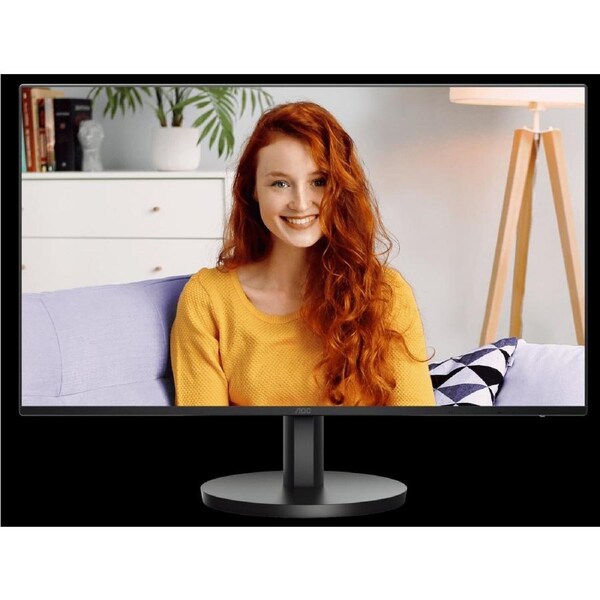 AOC 27' IPS, 100Hz, 250cd/m2, Full HD, 2w Speakers, 3-Way Frameless Slim HDMI, VGA Tilt Low Blue, Flicker Free, VESA 100mm, Office Monitor