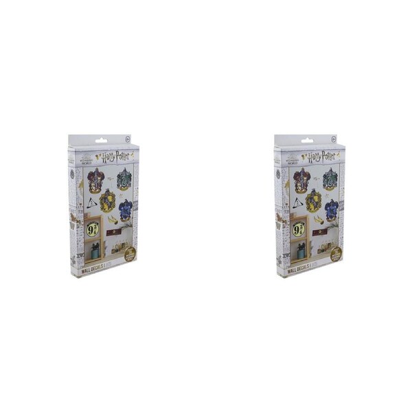 2PK Harry Potter Wall Decals Decorative 4-Sheet Vinyl Stickers Bedroom Decor 8y+