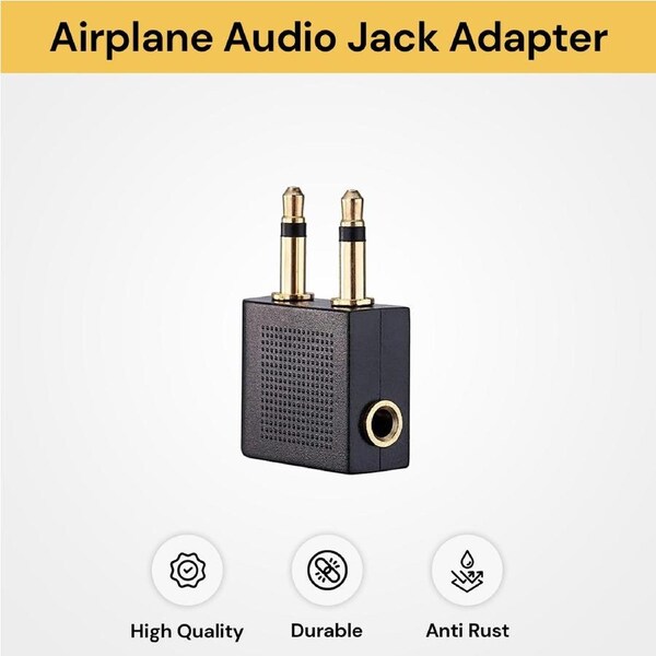 Airplane Headphone Audio Jack Adapter