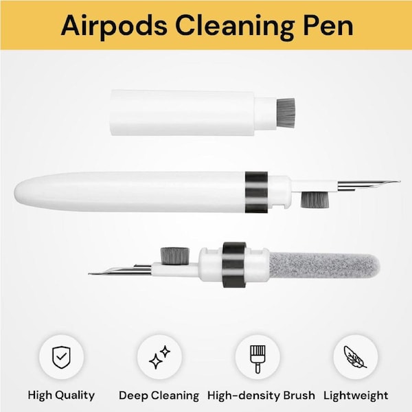 Earbuds Cleaning Pen - Portable Cleaning Tool for Airpods - White
