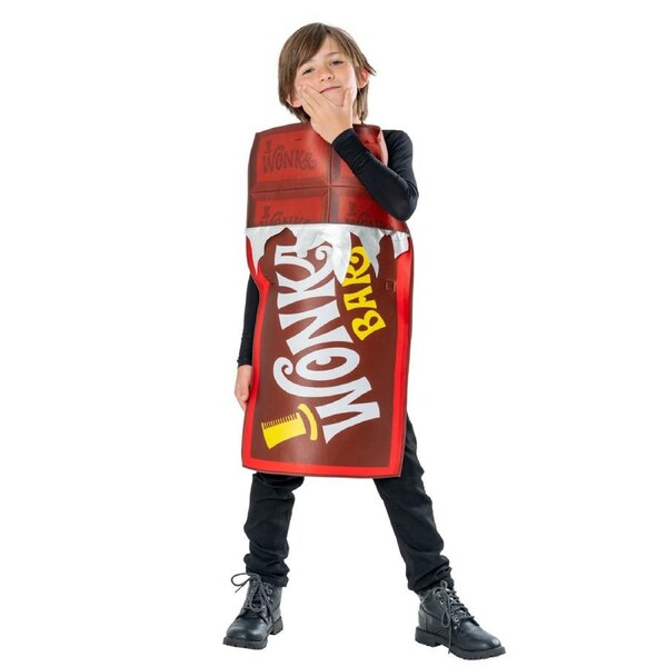 Willy Wonka Size 5-8y Chocolate Bar Foam Tabard Kids Dress-up Cosplay Costume
