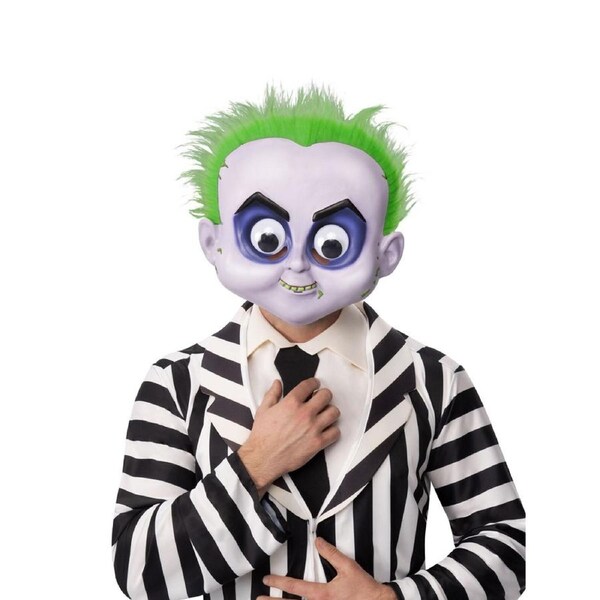 Beetlejuice Googly Eyes Plastic Face Mask Costume Party Cosplay Head Accessory
