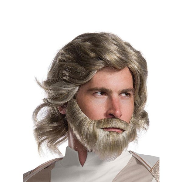 Star Wars Luke Skywalker The Last Jedi Wig Fake Hair Costume Accessory Adult