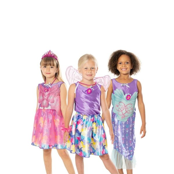 Barbie Dress-Up Trunk w/ Accessories Skirt/Vest Kids/Girls Fairy Costume 4y+
