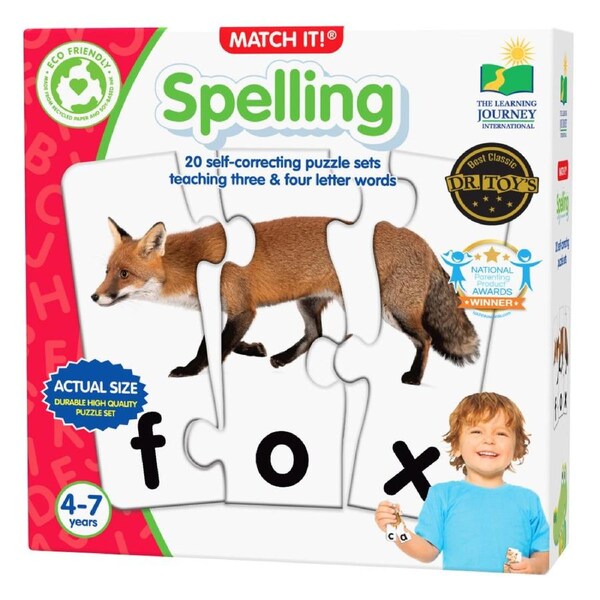 Learning Journey Match It Spelling Puzzle