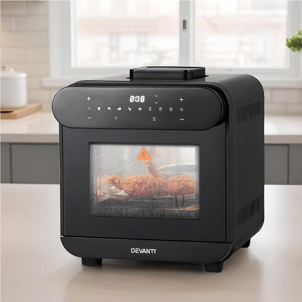 15L Devanti Air Fryer Steam Oven w/ LCD Touch 1600W