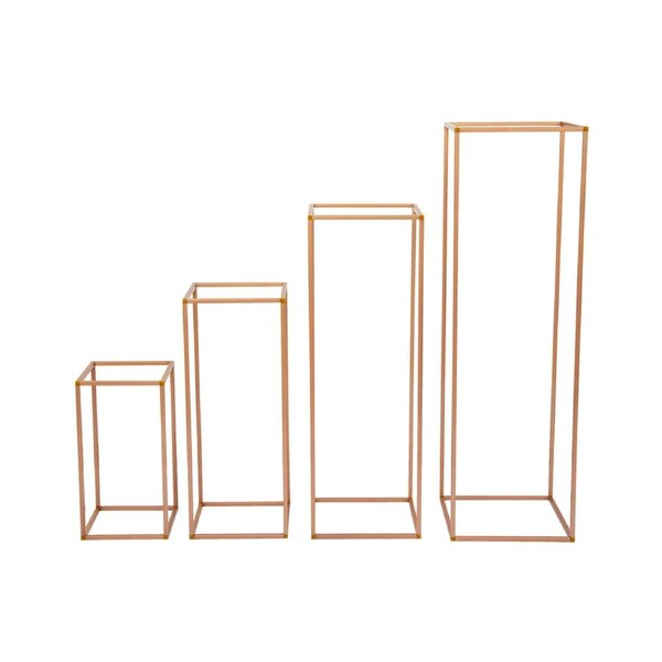 Rose Gold Metal Flower Stand