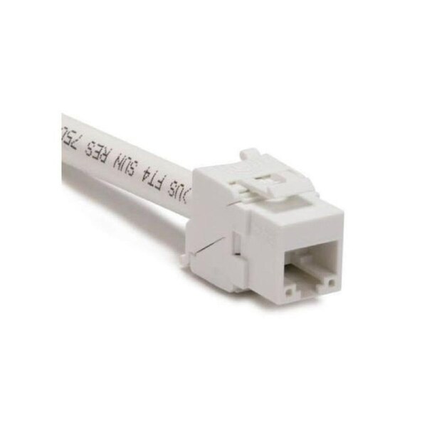 Platinum Tools 752Wh 1 Keystone Cat6A Utp White Tool Less