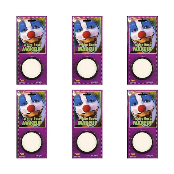 6x Grease White Face Makeup Effects Halloween Trick or Treat Cosplay Accessory