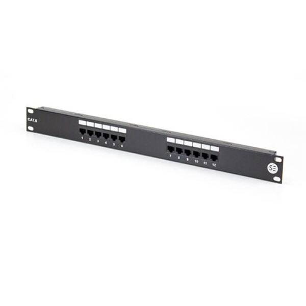 Serveredge 12 Port Cat6 Patch Panel 1Ru Utp