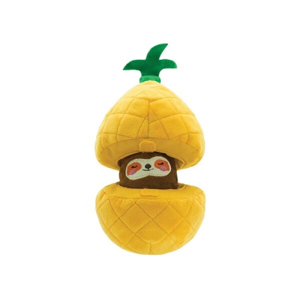 HUGSMART Puzzle Hunter Dog Toy Fruity Critterz Pineapple