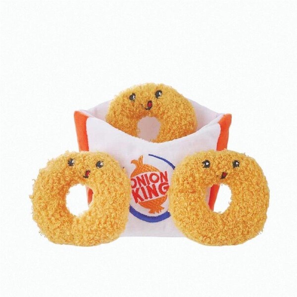HUGSMART Puzzle Hunter Dog Toy Food Party Onion Ring