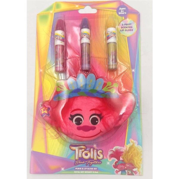 Trolls - Lip Gloss & Purse Set