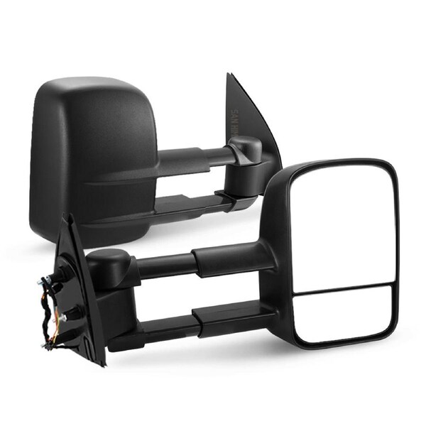 San Hima Pair Extendable Towing Mirrors For Volkswagen Amarok 2009-2023