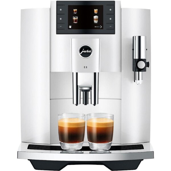 Jura E8 INTC Piano White Automatic Coffee Machine 15662