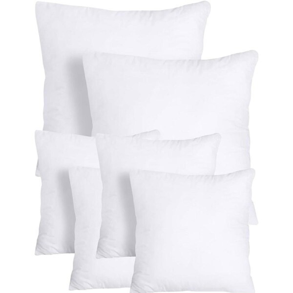 14x Premium Euro 100% Cotton Pillow with Cover Filled Durable Soft European Square - 65x65cm
