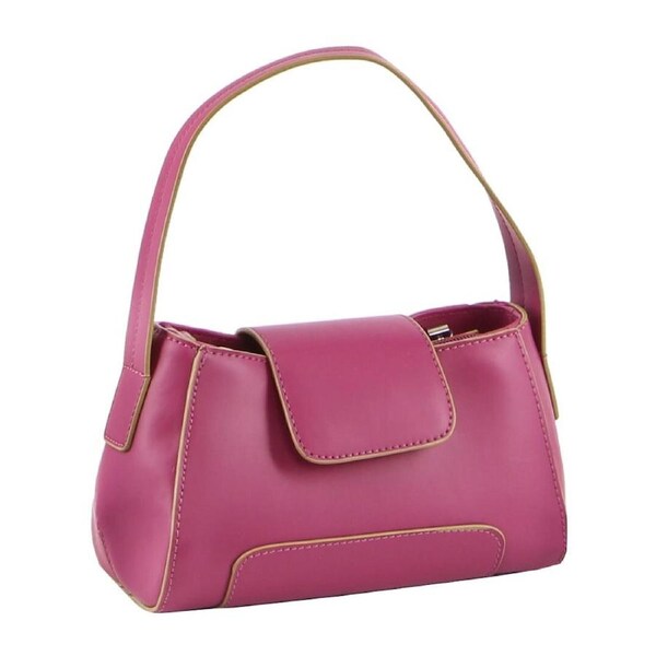 Milleni Mini Fashion Handbag Tote Bag in Magenta