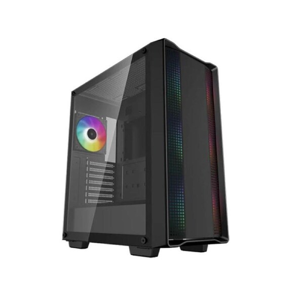 DeepCool CC560 ARGB V2 Mid-Tower Case Full-Sized Tempered Glass Window, 4 x Pre-installed A-RGB Fans 120mm, 2x 3.5' Drive Bays,7 Expansion Slots