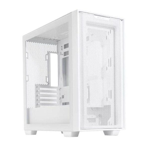 ASUS A21 Micro-ATX White Case, Mesh Front Panel, Support 360mm Radiators, Graphics Card up to 380mm, CPU air cooler up to 165mm (BTF)