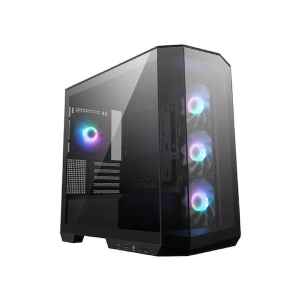 MSI MAG PANO M100R PZ BLACK Micro ATX Case, 1x USB 3.2, 2x USB 2.0, 1x Audio, 1x Mic, 4x PCI-E, 2x 2.5', 2x 3.5', Micro ATX / Mini ITX(NEW)