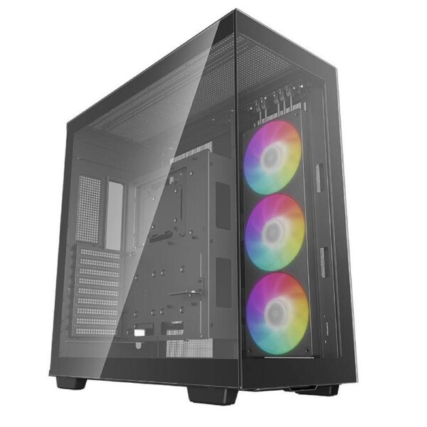 DeepCool CH780 Panoramic Tempered Glass ATX Case, 1 x Pre-Installed Fans, GPU up to 480mm, USB3.0 4, Audio 1, Type-C 1