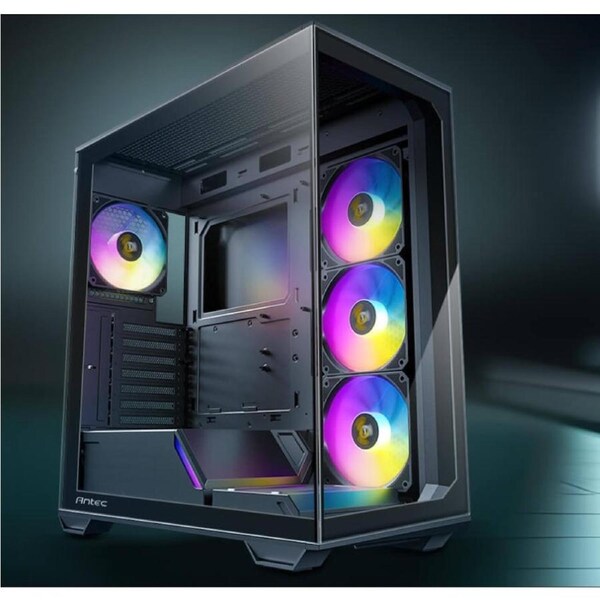 Antec C3 ARGB Black ATX, 270 Degrees Full View, 4x ARGB PWM Fans with control, 36CM top, 24cm Front. Cable Management, GPU 41.5 CM. Ultra Gaming Case