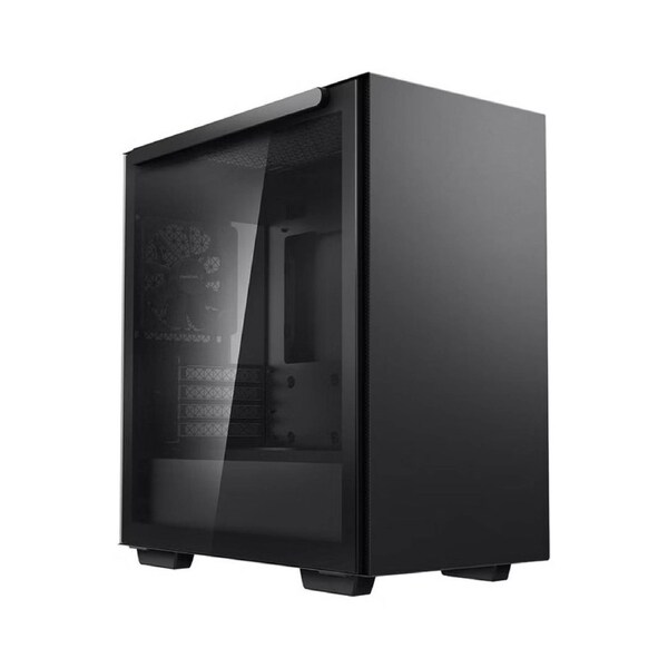 DeepCool MACUBE 110 Black Minimalistic Micro-ATX Case, Magnetic Tempered Glass