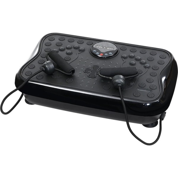 Vibration Machine Platform Plate Exercise Fit Gym Home - Black