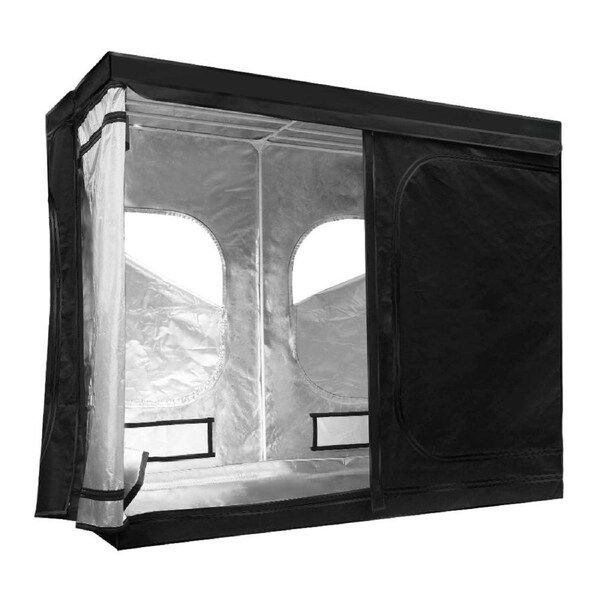 Hydroponics Grow Tent Kits Hydroponic Grow System 2.4m x 1.2m x 2m 600D Oxford