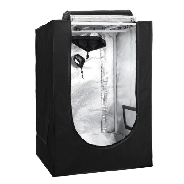 Hydroponics Grow Tent Kits Hydroponic Grow System Black 60X60X90CM 600D Oxford