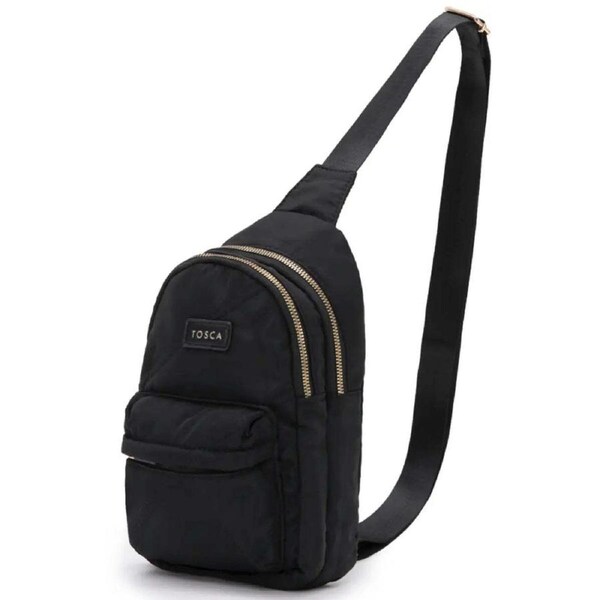 Tosca Harlow Slinger Bag - Black Stitch