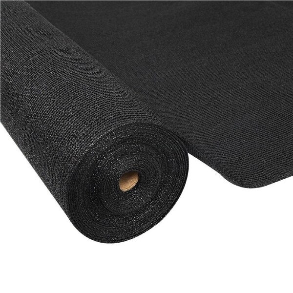 Sun Shade Cloth Sail Roll Mesh Black 195GSM - 1.83x20m