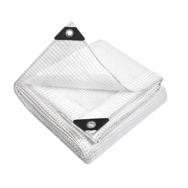 Heavy Duty Tarpaulin Camping Poly Cover 135GSM Clear - 4x6m