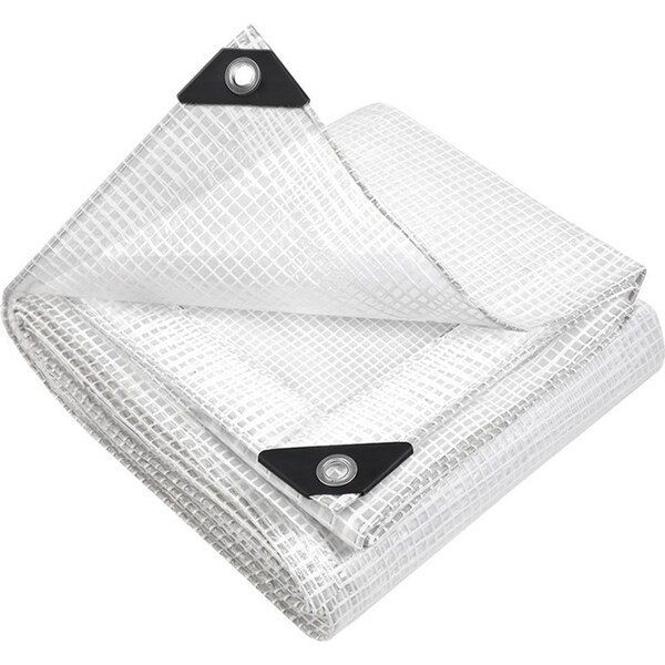 Heavy Duty Tarpaulin Camping Poly Cover 135GSM Clear - 2x3m