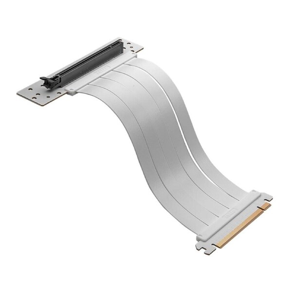 MSI MPG PCI-E 4.0 X16 RISER CABLE 180mm-White Supports ATX / M-ATX / Mini ITX, 2x USB 3.2, 1x USB-C, 1x HD Audio, 1x Mic, ATX Power Supply(NEW)