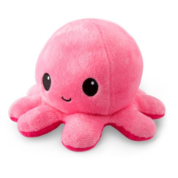 Tee Turtle Reversible Octopus Plushie Pink/Light Pink Plush